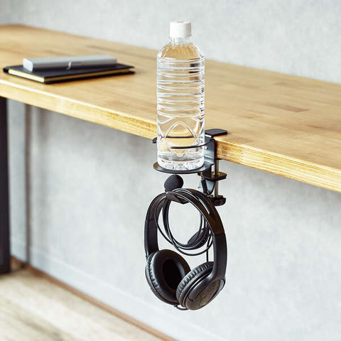 Desk Mount Headphone & Cup Holder