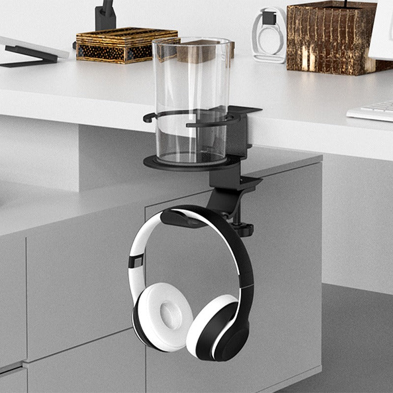 Desk Mount Headphone & Cup Holder